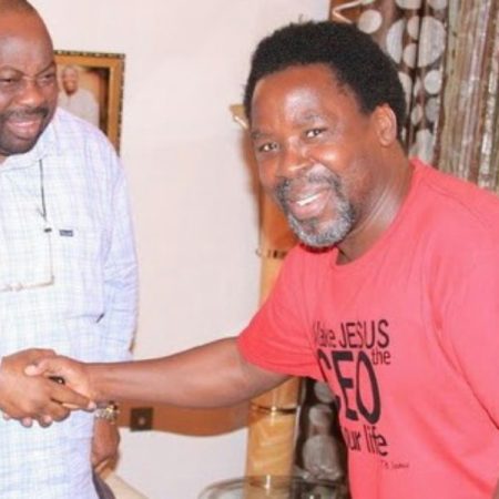 DELE MOMODU,PUBLISHER/CEO/EDITOR-IN-CHIEF OF OVATION MAGAZINE PLEADING WITH PROPHET T.B.JOSHUA NOT TO RELOCATE THE SYNAGOGUE CHURCH OF ALL NATIONS TO ISRAEL 
