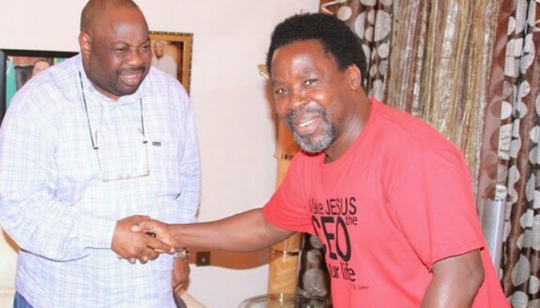 DELE MOMODU,PUBLISHER/CEO/EDITOR-IN-CHIEF OF OVATION MAGAZINE PLEADING WITH PROPHET T.B.JOSHUA NOT TO RELOCATE THE SYNAGOGUE CHURCH OF ALL NATIONS TO ISRAEL